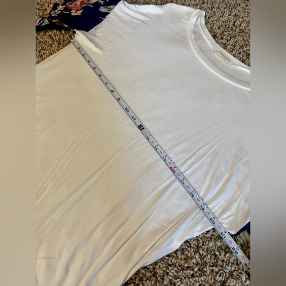 Promesa white floral flutter sleeve relaxed top S - Picture 6 of 7